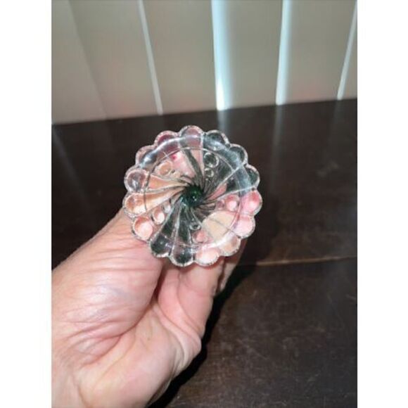 Anchor Hocking Burple **SET OF 2**  Champagne Sherbets Cups Green EXCELLENT - Picture 4 of 7